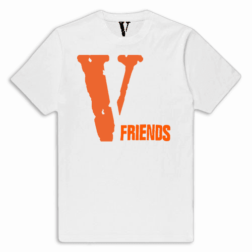 Vlone friends orange t shirt 2025