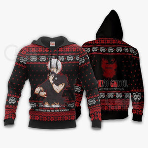 Ken Kaneki Ugly Christmas Sweater Tokyo Ghoul Xmas Gift Idea