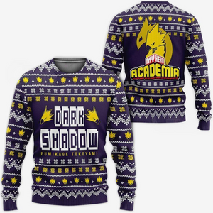 Fumikage Tokoyami Ugly Christmas Sweater Dark Shadow My Hero Academia