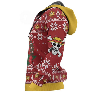 Luffy Ugly Christmas Sweater One Piece Anime Xmas