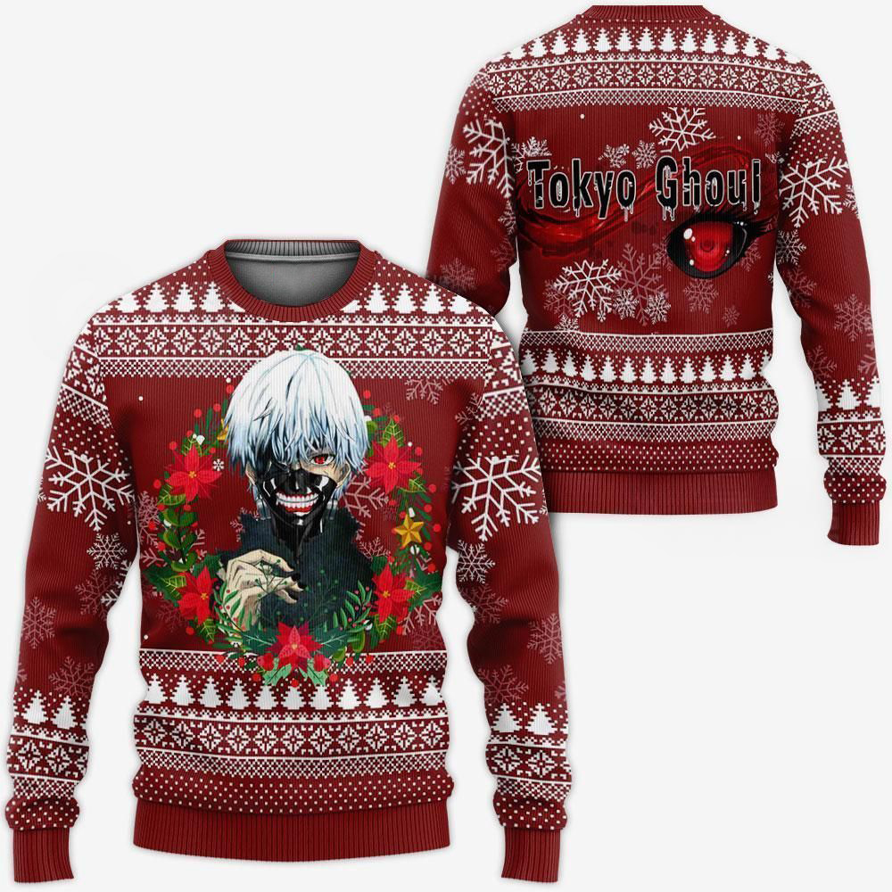 Ken Kaneki Cool Ugly Christmas Sweater Tokyo Ghoul Gift Idea