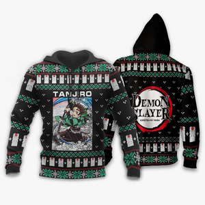 Tanjiro Kamado Ugly Sweater Christmas Demon Slayer Anime Gift