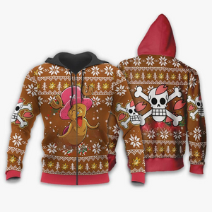 Happy Chopper Ugly Christmas Sweater One Piece Anime Xmas