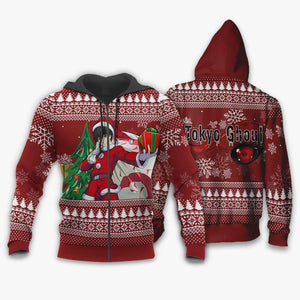 Ken Kaneki Santa Ugly Christmas Sweater Tokyo Ghoul Anime Xmas