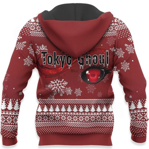 Ken Kaneki Santa Ugly Christmas Sweater Tokyo Ghoul Anime Xmas