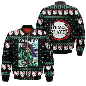 Tanjiro Kamado Ugly Christmas Sweater Demon Slayer Anime Xmas Custom Clothes