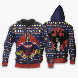 All Might Ugly Christmas Sweater My Hero Academia Anime Xmas Shirt