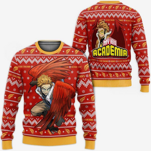 Keigo Takami Hawks Ugly Christmas Sweater My Hero Academia Xmas