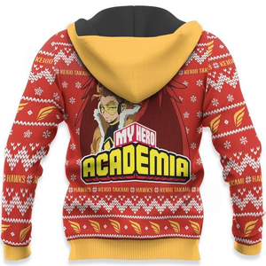 Keigo Takami Hawks Ugly Christmas Sweater My Hero Academia Xmas