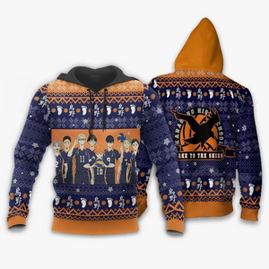 Karasuno Ugly Christmas Sweater Haikyuu Anime Xmas Shirt