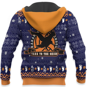 Karasuno Ugly Christmas Sweater Haikyuu Anime Xmas Shirt