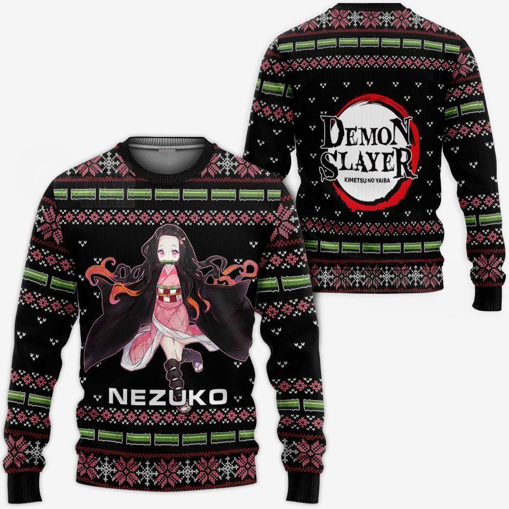 Nezuko Kamado Ugly Sweater Christmas Demon Slayer Anime Gift