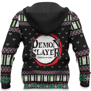 Tanjiro And Nezuko Ugly Sweater Christmas Demon Slayer Anime Gift