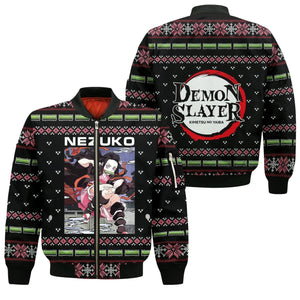 Nezuko Kamado Ugly Christmas Sweater Demon Slayer Anime Custom Clothes