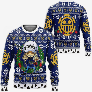 Trafalgar Law Ugly Christmas Sweater One Piece Anime Xmas