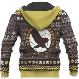 Fukurodani Academy Ugly Christmas Sweater Haikyuu Anime Xmas