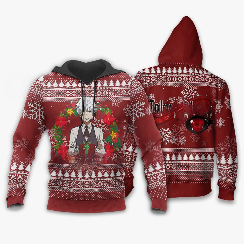 Ken Kaneki Ugly Christmas Sweater Tokyo Ghoul Anime Gift Idea