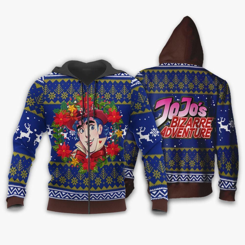 Jonathan Joestar Ugly Christmas Sweater JoJo's Anime Xmas Hoodie