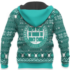 Dateko Ugly Christmas Sweater Date Tech High Haikyuu Xmas