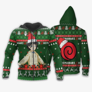 Uzumaki Himawari Ugly Christmas Sweater Custom Boruto Anime Xmas Gifts