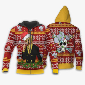 Sanji Ugly Christmas Sweater Custom One Piece Anime Xmas Gifts