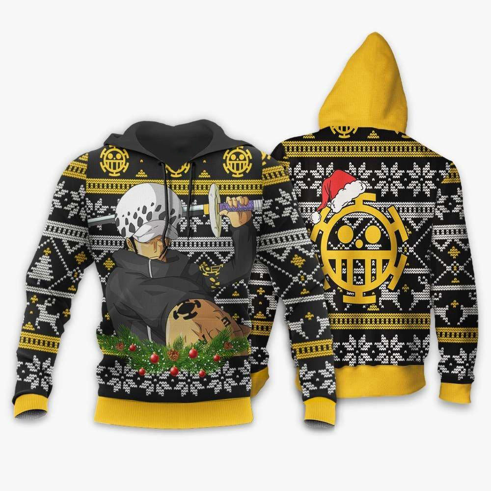 Trafalgar Law Ugly Christmas Sweater Custom One Piece Anime Xmas Gifts