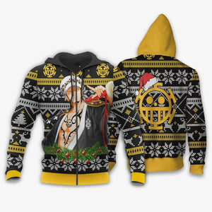 Trafalgar Law Ugly Christmas Sweater Custom Wano One Piece Anime Xmas Gifts