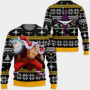 Whitebeard Ugly Christmas Sweater Custom One Piece Anime Xmas Gifts