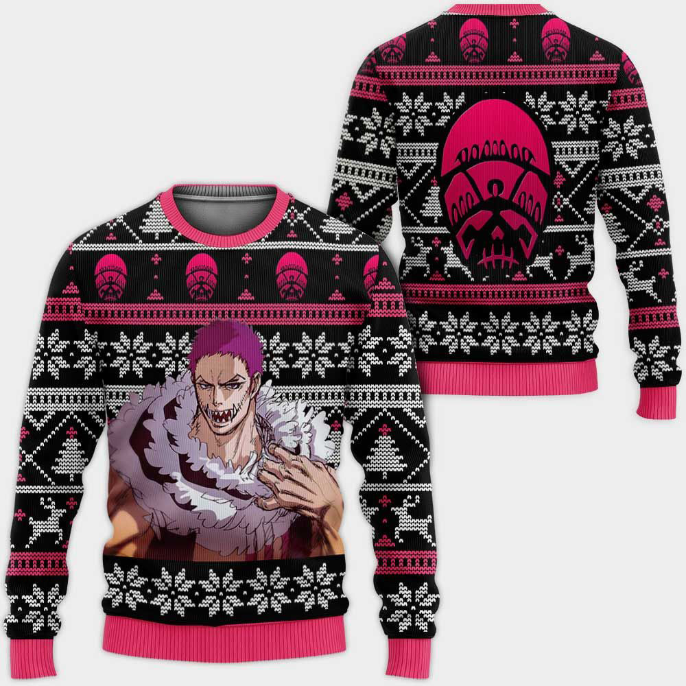 Charlotte Katakuri Ugly Christmas Sweater Custom One Piece Anime Xmas Gifts