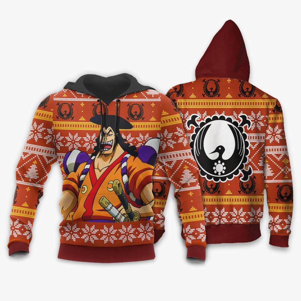 Kozuki Oden Ugly Christmas Sweater Custom One Piece Anime Xmas Gifts