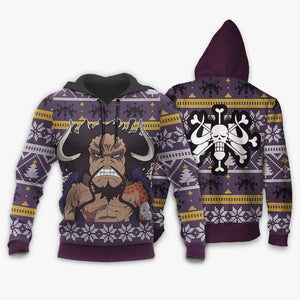 Yonko Kaido Ugly Christmas Sweater Custom One Piece Anime Xmas Gifts