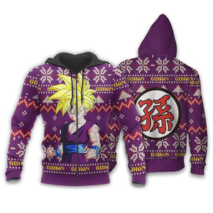 Gohan SJJ Ugly Christmas Sweater Custom Anime Dragon Ball Xmas Gifts