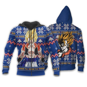 Gogeta Ugly Christmas Sweater Custom Anime Dragon Ball Xmas Gifts