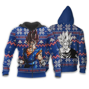 Vegito Ugly Christmas Sweater Custom Anime Dragon Ball Xmas Gifts