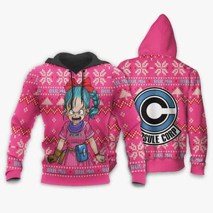 Bulma Ugly Christmas Sweater Custom Anime Dragon Ball Xmas Gifts