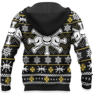 Blackbeard Pirates Ugly Christmas Sweater Custom Anime One Piece Xmas Gifts