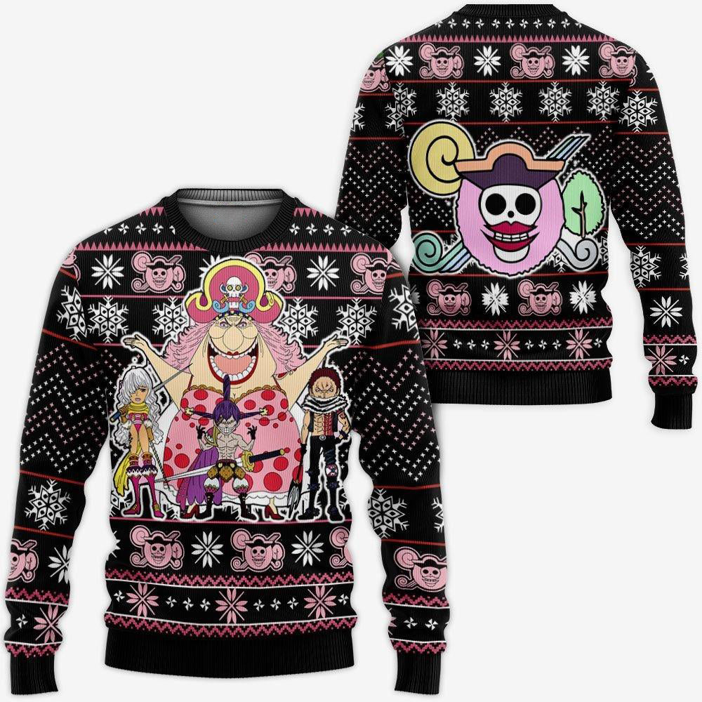 Big Mom Pirates Ugly Christmas Sweater Custom Anime One Piece Xmas Gifts