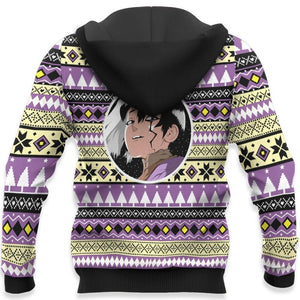 Gen Asagiri Ugly Christmas Sweater Custom Anime Dr Stone Xmas Gifts