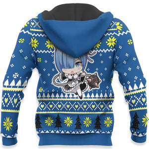 Re Zero Rem Ugly Christmas Sweater Custom Anime Xmas Gifts