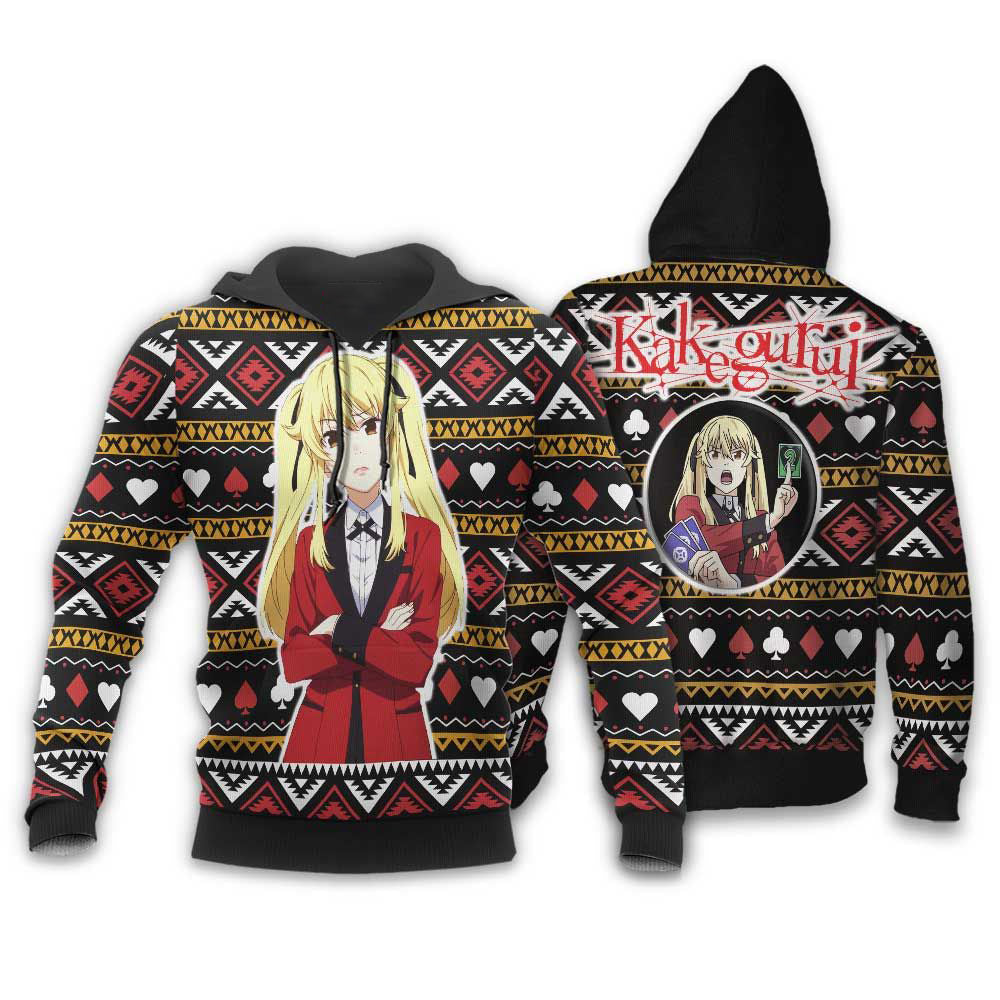 Mary Saotome Ugly Christmas Sweater Custom Anime Kakegurui Xmas Gifts