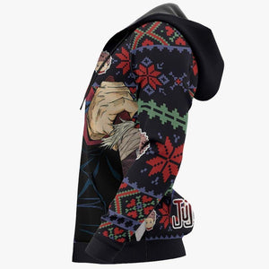 Yuji Itadori Ugly Christmas Sweater Custom Anime Jujutsu Kaisen Xmas Gifts