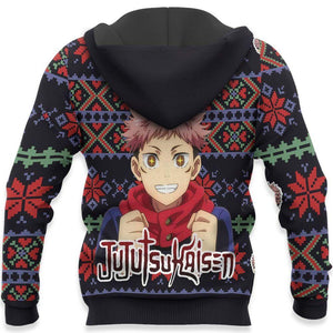 Yuji Itadori Ugly Christmas Sweater Custom Anime Jujutsu Kaisen Xmas Gifts