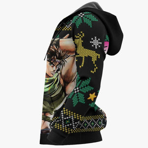 Joseph Joestar Ugly Christmas Sweater Custom JoJo's Bizzare Adventure Anime Xmas Gifts