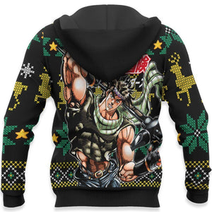 Joseph Joestar Ugly Christmas Sweater Custom JoJo's Bizzare Adventure Anime Xmas Gifts