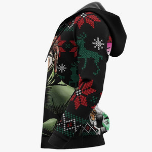 Noriaki Kakyoin Ugly Christmas Sweater Custom Anime Jojo's Bizzare Adventure Xmas Gifts