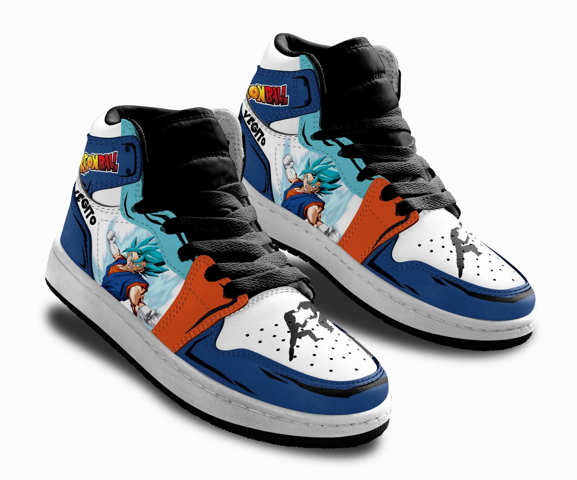 Vegito Kids Sneakers Custom Anime Dragon Ball Shoes For Kids