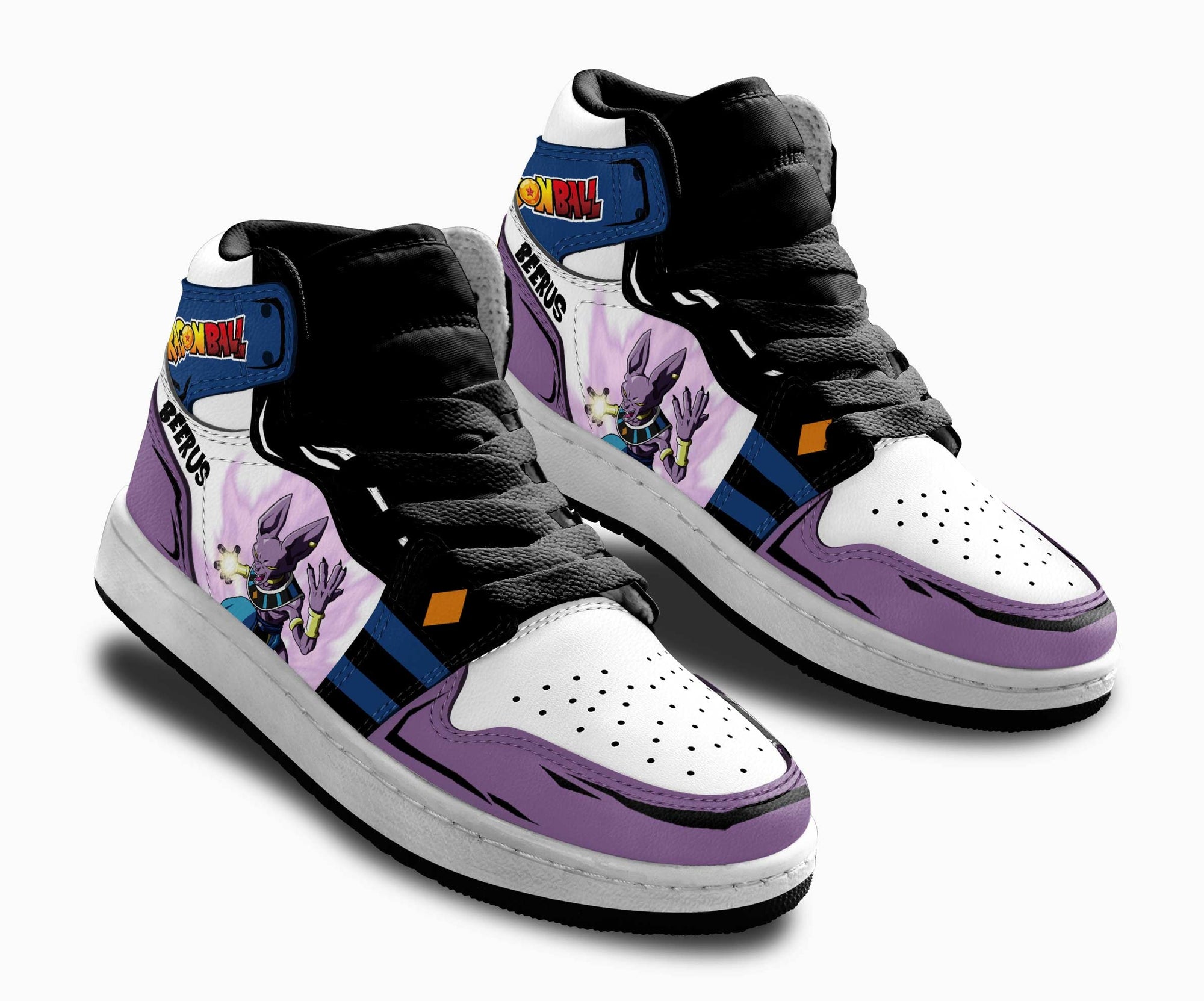 Beerus Kids Sneakers Custom Anime Dragon Ball Shoes For Kids