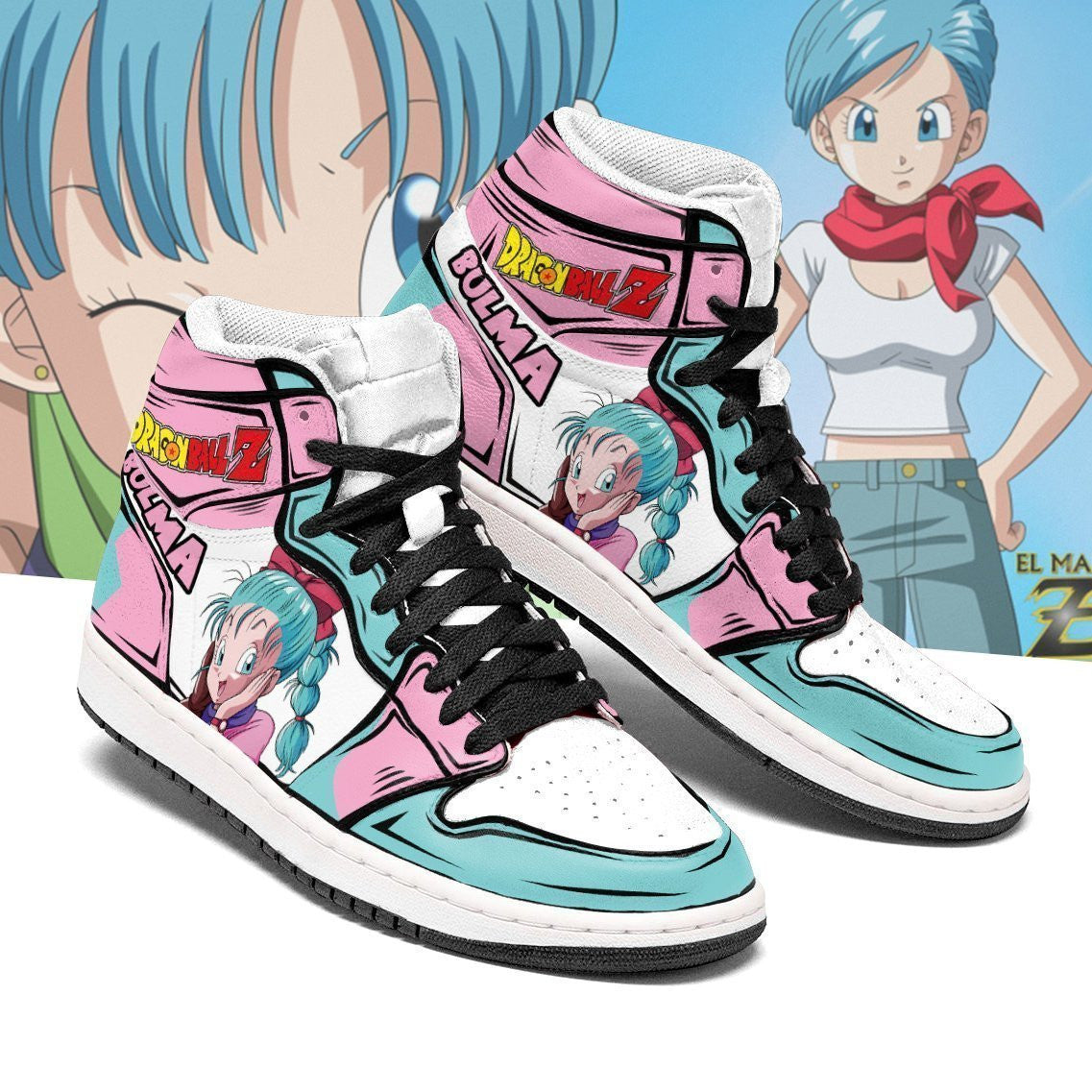 Dragon Ball Bulma Sneakers Custom Anime Shoes