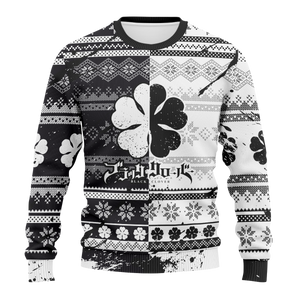 Five-Leaf Clover Unisex Wool Sweater