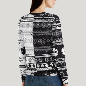 Five-Leaf Clover Unisex Wool Sweater